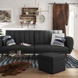 Brittany Linen Double Sofa Bed - thumbnail 1