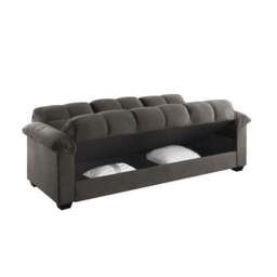 Margo Velvet with Storage Double Sofa Bed - thumbnail 4