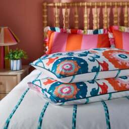 Sophie Robinson Beldi Floral 100% Cotton Duvet Cover & Pillowcase Set - thumbnail 5