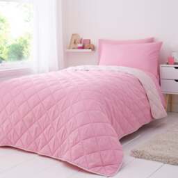 Helston Two Tone Bedspread 150cm x 200cm - thumbnail 1