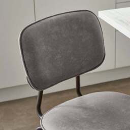 Barker Counter Height Barstool, Faux Leather - thumbnail 3