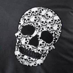 Catherine Lansfield Reversible Skulls Eyelet Curtains - thumbnail 3