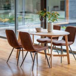 Hinton 6 Seater Oval Dining Table - thumbnail 1