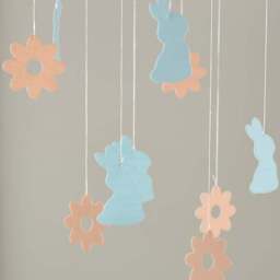 Ditsy Bunnies Mobile Lamp Shade - thumbnail 4