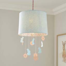 Ditsy Bunnies Mobile Lamp Shade - thumbnail 1