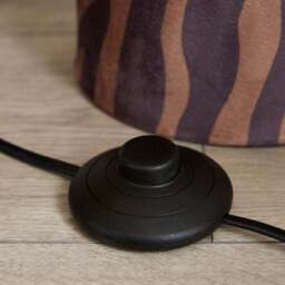 Zebra Tonal Fabric Floor Lamp - thumbnail 4