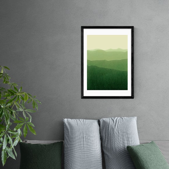 East End Prints Gradient Landscape Green Print - image 1