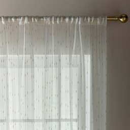 Reluxed Metallic Slot Top Single Voile Panel - thumbnail 1