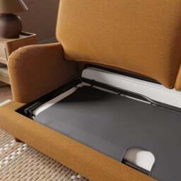 Beatrice II Soft Tonal Chenille 3 Seater Sofa Bed - thumbnail 3