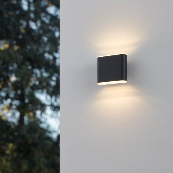EGLO Grutti 2 Light Colour Changing LED Outdoor Wall Light - image 1