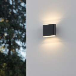 EGLO Grutti 2 Light Colour Changing LED Outdoor Wall Light - thumbnail 1