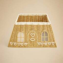 Folding Paper Rope Gingerbread House Tree Skirt - thumbnail 3