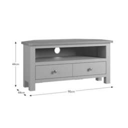 "Bromley Corner TV Unit, Oak for TVs up to 40""" - thumbnail 2