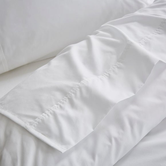 Dorma Crisp & Fresh 400 Thread Count Egyptian Cotton Percale Flat Sheet - image 1