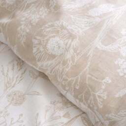 Bianca Floral Toile 100% Brushed Cotton Duvet Cover & Pillowcase Set - thumbnail 4
