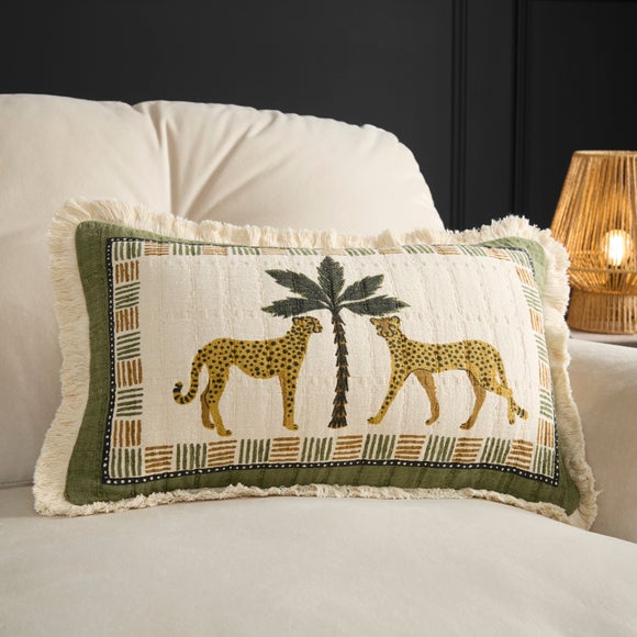 Matelesse Leopard Cotton Rectangle Cushion Cover - image 1