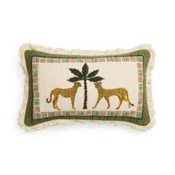 Matelesse Leopard Cotton Rectangle Cushion Cover - thumbnail 3