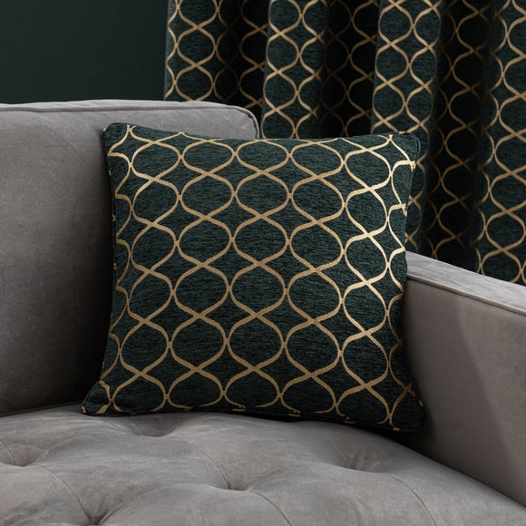 Ogee Chenille Feather Filled Cushion - image 1
