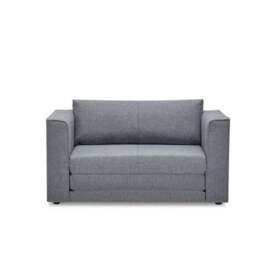 Luna Fabric Grey Compact Double Sofa Bed - thumbnail 3