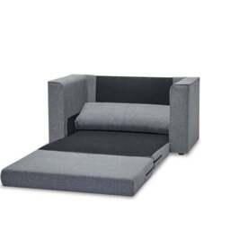 Luna Fabric Grey Compact Double Sofa Bed - thumbnail 5