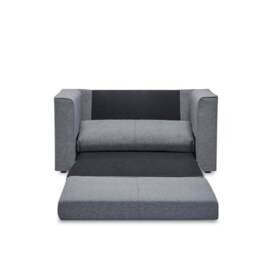 Luna Fabric Grey Compact Double Sofa Bed - thumbnail 6