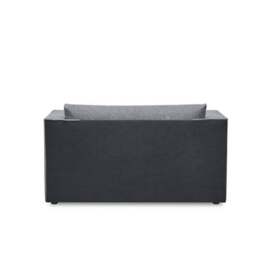Luna Fabric Grey Compact Double Sofa Bed - thumbnail 4