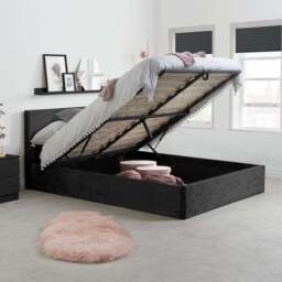 Berlin Crushed Velvet Ottoman Bed Frame - thumbnail 2