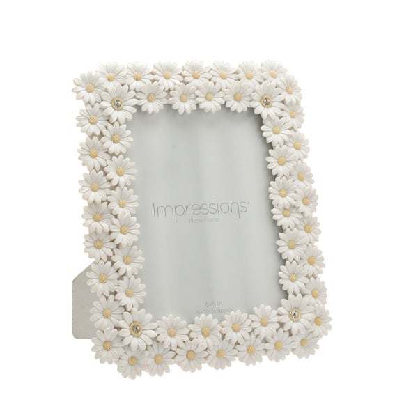Impressions White Daisy Photo Frame - image 1