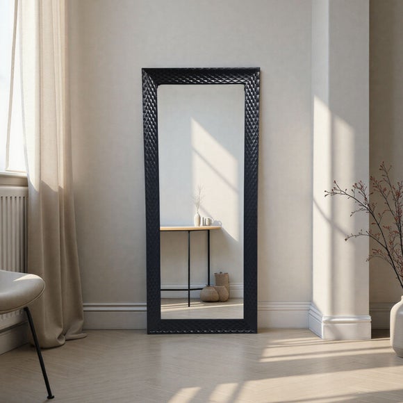 Yearn Diamont Framed Bevelled Full Length Wall Mirror - image 1