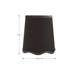 Scalloped Velvet Easy Fit Lamp Shade - thumbnail 4