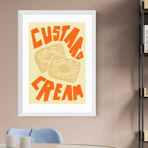 East End Prints Custard Cream Framed Print - image 1