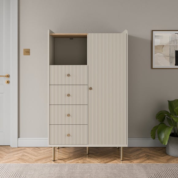 Georgi 4 Drawer Small Wardrobe - image 1