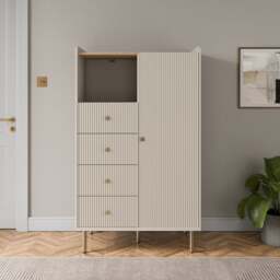 Georgi 4 Drawer Small Wardrobe - thumbnail 1