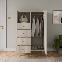 Georgi 4 Drawer Small Wardrobe - thumbnail 2