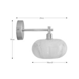 Lacey Alabaster Glass Wall Light - thumbnail 6