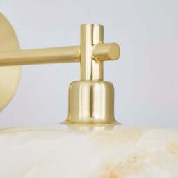 Lacey Alabaster Glass Wall Light - thumbnail 3
