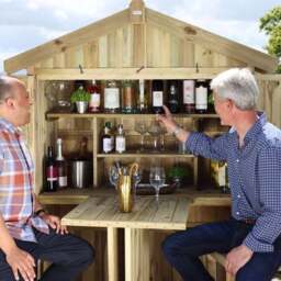 Garden Bar and 2 Stool Set - thumbnail 4