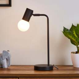 Bradford Matt Black Table Lamp - thumbnail 1