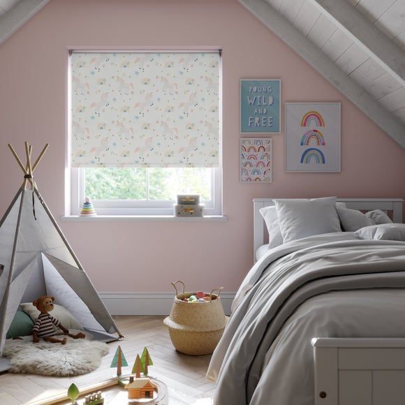Unicorn Multicoloured Blackout Made to Measure Roller Blind - image 1