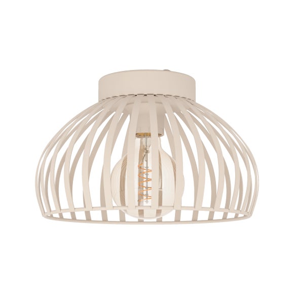 EGLO Mogano Scandi Caged Semi Flush Ceiling Light - image 1
