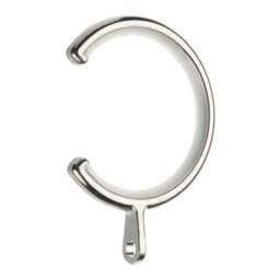 Pack of 6 Lined 28mm Bay Pole Passover Curtain Rings