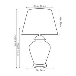 Papilion Butterfly Ceramic Table Lamp - thumbnail 4