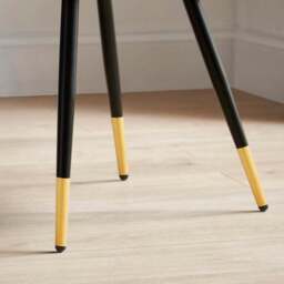 Ariana Set of 2 Dining Chairs, Velvet - thumbnail 3
