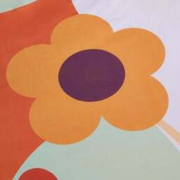 Retro Floral Polycotton Duvet Cover & Pillowcase Set - thumbnail 5