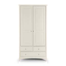 Cameo Double 3 Drawer Wardrobe, Stone - thumbnail 2