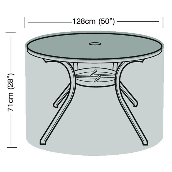 4-6 Seater Round Garden Table Super Tough Cover - image 1