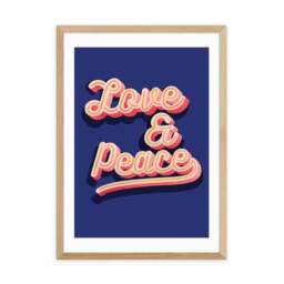 East End Prints LOVE AND PEACE Print by Show Me Mars - thumbnail 2