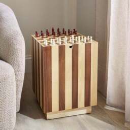 Harmon Games Side Table, Mango Wood - thumbnail 2