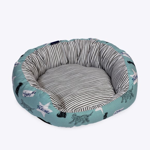 Battersea Playful Dogs Round Deluxe Slumber Dog Bed - image 1