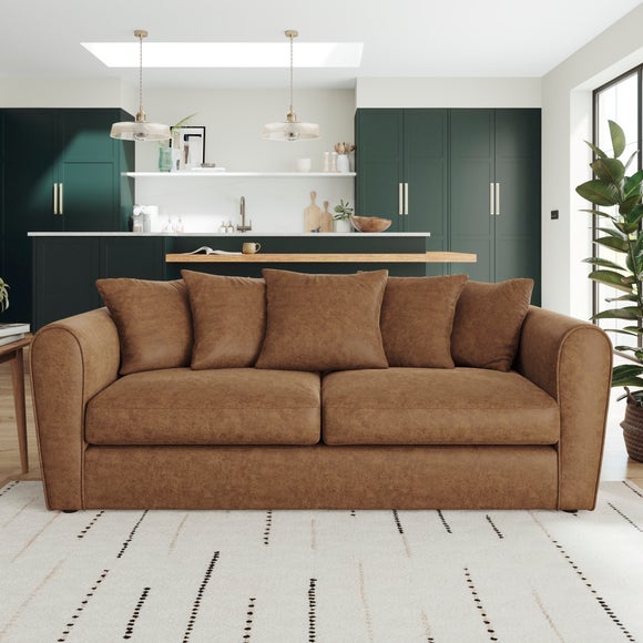 Blake Arizona Faux Leather 3 Seater Sofa - image 1